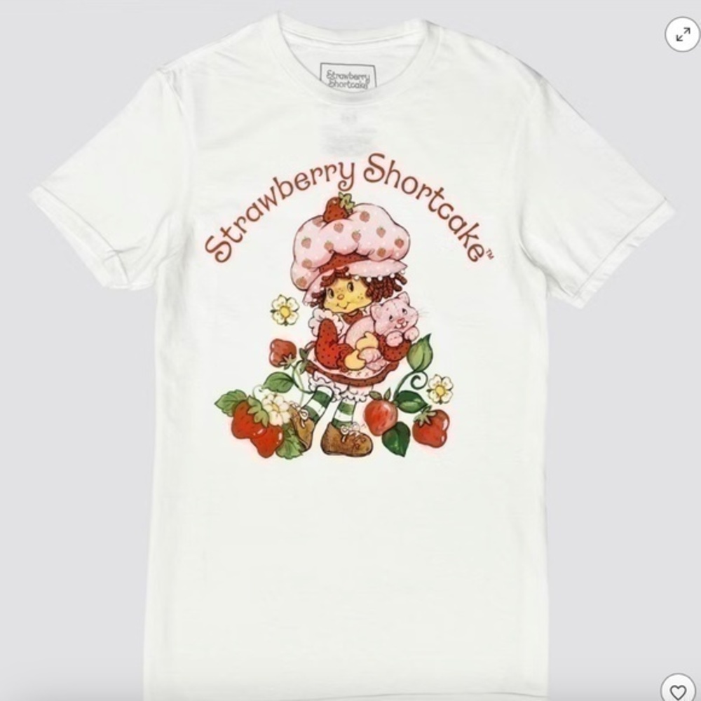 3/$25 Wild Brain Strawberry Shortcake & Custard Women's Graphic Tee Shirt sz XL